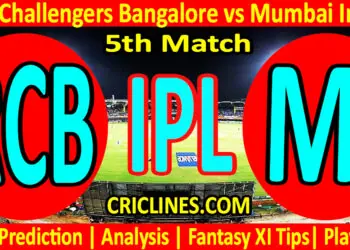 Today Match Prediction-RCB vs MI-IPL T20 2023-5th Match-Dream11-Who Will Win