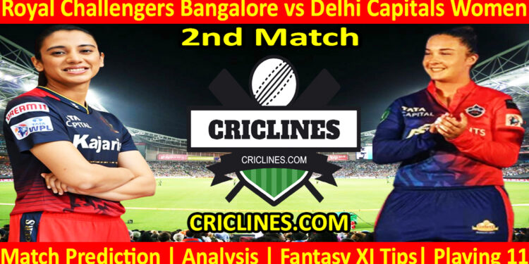 Today Match Prediction-RCBW vs DCW-WPL T20 2023-2nd Match-Dream11-Who Will Win