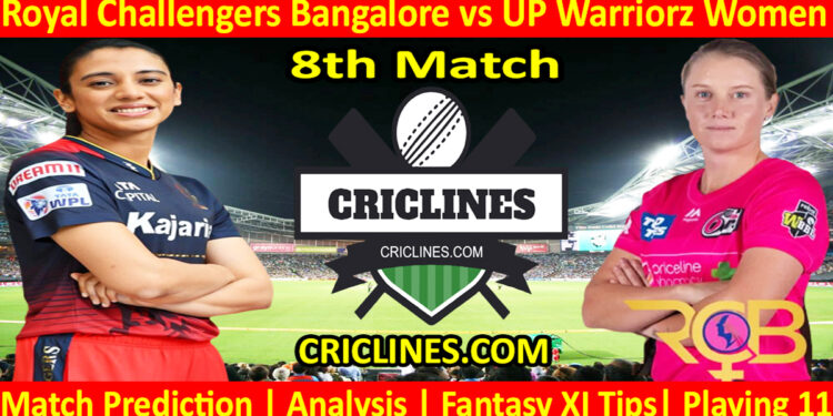 Today Match Prediction-RCBW vs UPW-WPL T20 2023-8th Match-Dream11-Who Will Win