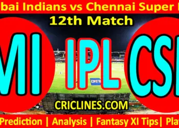 Today Match Prediction-MI vs CSK-IPL T20 2023-12th Match-Dream11-Who Will Win