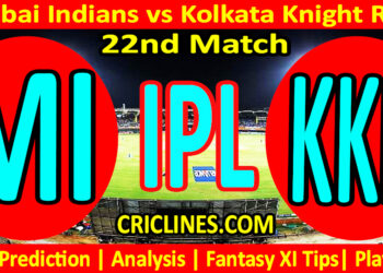 Today Match Prediction-MI vs KKR-IPL T20 2023-22nd Match-Dream11-Who Will Win