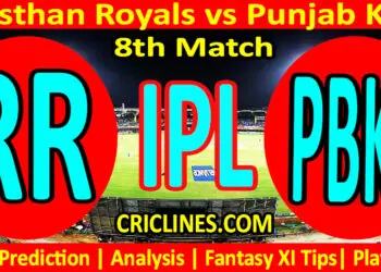 Today Match Prediction-RR vs PBKS-IPL T20 2023-8th Match-Dream11-Who Will Win