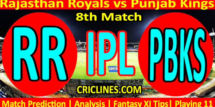 Today Match Prediction-RR vs PBKS-IPL T20 2023-8th Match-Dream11-Who Will Win