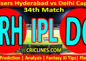 Today Match Prediction-SRH vs DC-IPL T20 2023-34th Match-Dream11-Who Will Win