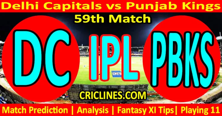 Today Match Prediction-DC vs PBKS-IPL Match Today 2023-59th Match-Venue Details-Dream11-Toss Update-Who Will Win