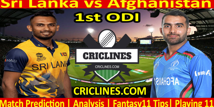Today Match Prediction-SL vs AFG-Dream11-1st ODI-2023-Who Will Win