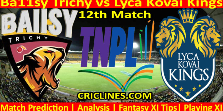 Today Match Prediction-BT vs LKK-TNPL T20 2023-12th Match-Who Will Win