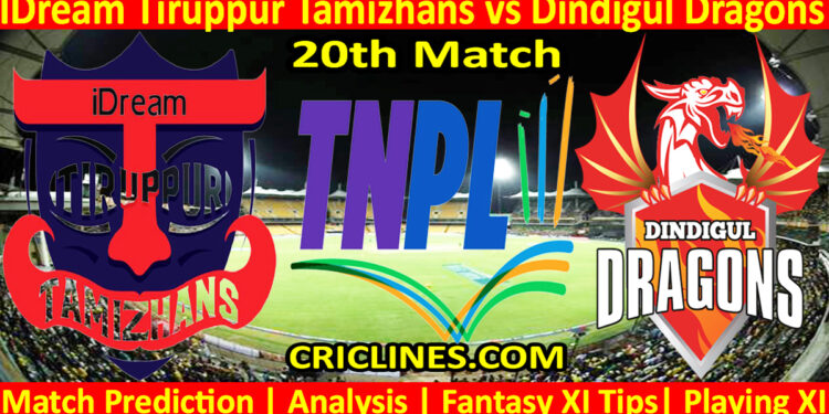 Today Match Prediction-ITT vs DID-TNPL T20 2023-20th Match-Who Will Win