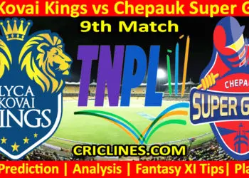 Today Match Prediction-LKK vs CSG-TNPL T20 2023-9th Match-Who Will Win