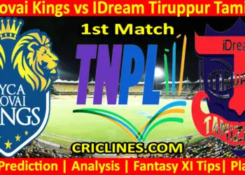 Today Match Prediction-LKK vs IDT-TNPL T20 2023-1st Match-Who Will Win