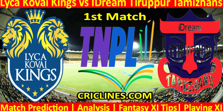 Today Match Prediction-LKK vs IDT-TNPL T20 2023-1st Match-Who Will Win