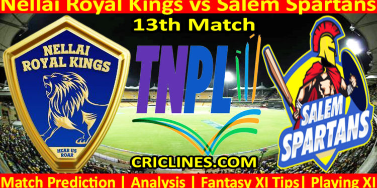 Today Match Prediction-NRK vs SS-TNPL T20 2023-13th Match-Who Will Win