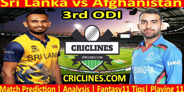 Today Match Prediction-SL vs AFG-Dream11-3rd ODI-2023-Who Will Win