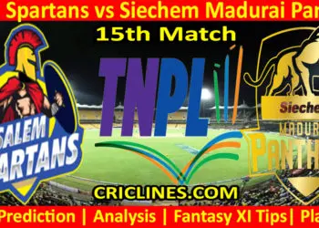 Today Match Prediction-SS vs SMP-TNPL T20 2023-15th Match-Who Will Win