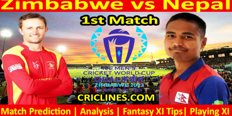 Today Match Prediction-ZIM vs NEP-ICC Cricket World Cup Qualifiers 2023-1st Match-Who Will Win