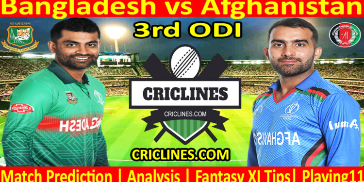 Today Match Prediction-BAN vs AFG-Dream11-3rd ODI Match-2023-Who Will Win