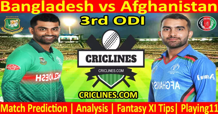 Today Match Prediction-BAN vs AFG-Dream11-3rd ODI Match-2023-Who Will Win