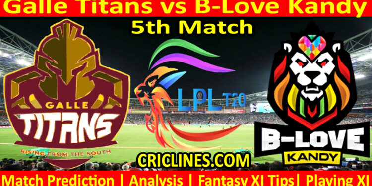 Today Match Prediction-GTS vs BLK-Dream11-LPL T20 2023-5th Match-Who Will Win