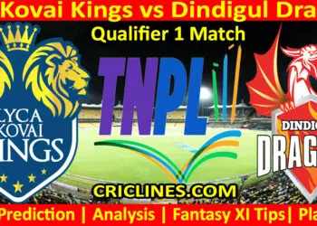 Today Match Prediction-LKK vs DID-TNPL T20 2023-Qualifier 1 Match-Who Will Win