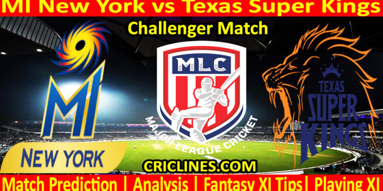 Today Match Prediction-MINY vs TSK-MLC T20 2023-Challenger Match-Who Will Win