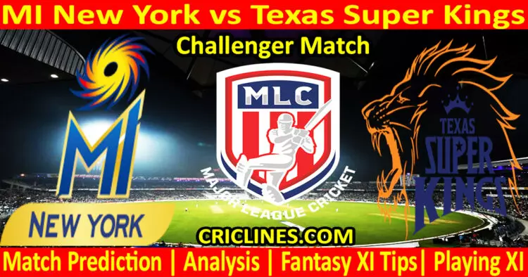 Today Match Prediction-MINY vs TSK-MLC T20 2023-Challenger Match-Who Will Win