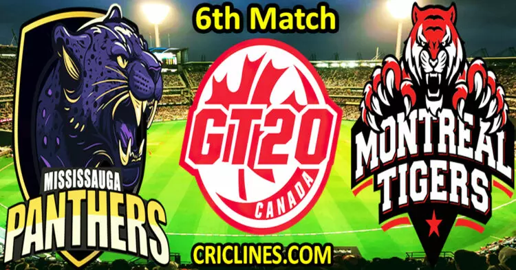 Today Match Prediction-Mississauga Panthers vs Montreal Tigers-Dream11-GT20-2023-6th Match-Who Will Win