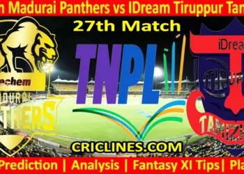Today Match Prediction-SMP vs ITT-TNPL T20 2023-27th Match-Who Will Win