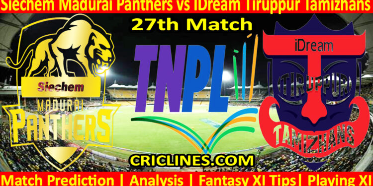 Today Match Prediction-SMP vs ITT-TNPL T20 2023-27th Match-Who Will Win