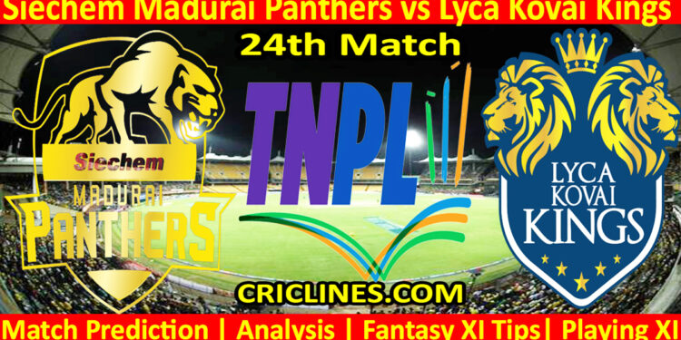 Today Match Prediction-SMP vs LKK-TNPL T20 2023-24th Match-Who Will Win