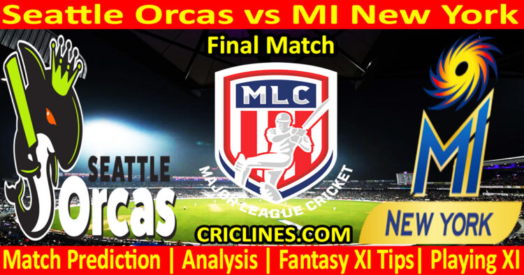 Today Match Prediction-SOR vs MINY-MLC T20 2023-Final Match-Who Will Win