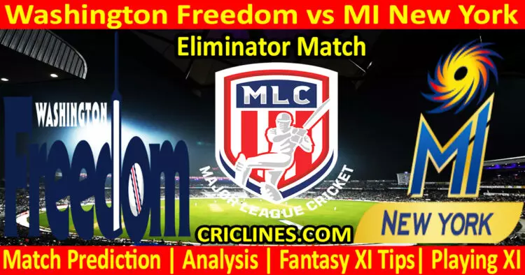 Today Match Prediction-WAF vs MINY-MLC T20 2023-Eliminator Match-Who Will Win