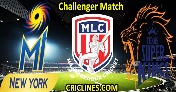 Today Match Prediction-MI New York vs Texas Super Kings-MLC T20 2023-Challenger Match-Who Will Win