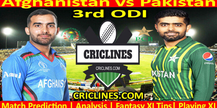 Today Match Prediction-AFG vs PAK-3rd ODI-2023-Dream11-Who Will Win