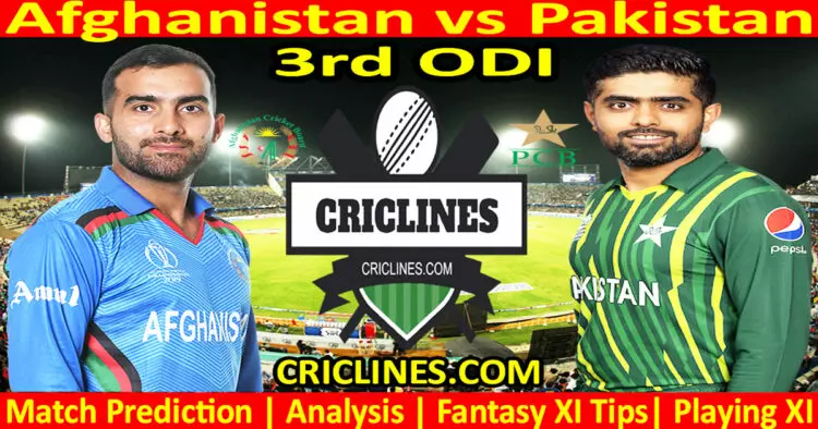 Today Match Prediction-AFG vs PAK-3rd ODI-2023-Dream11-Who Will Win
