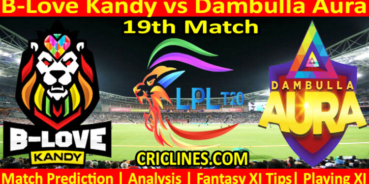 Today Match Prediction-BLK vs DBA-Dream11-LPL T20 2023-19th Match-Who Will Win