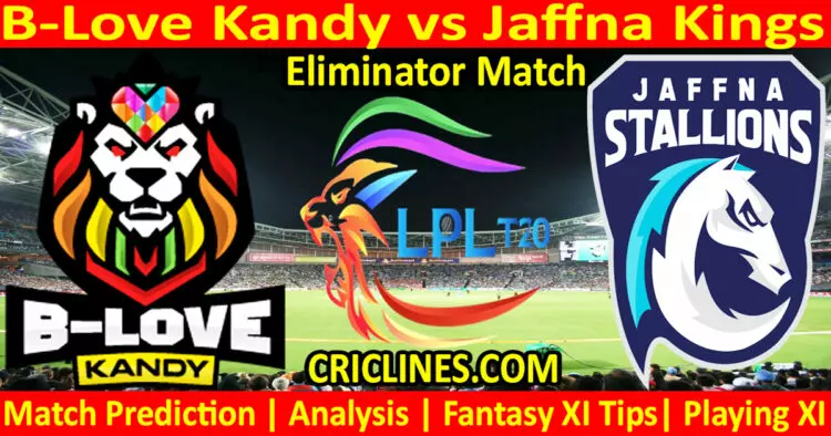 Today Match Prediction-BLK vs JKS-Dream11-LPL T20 2023-Eliminator Match-Who Will Win