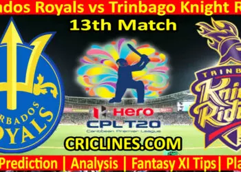 Today Match Prediction-BRS vs TKR-CPL T20 2023-13th Match-Who Will Win