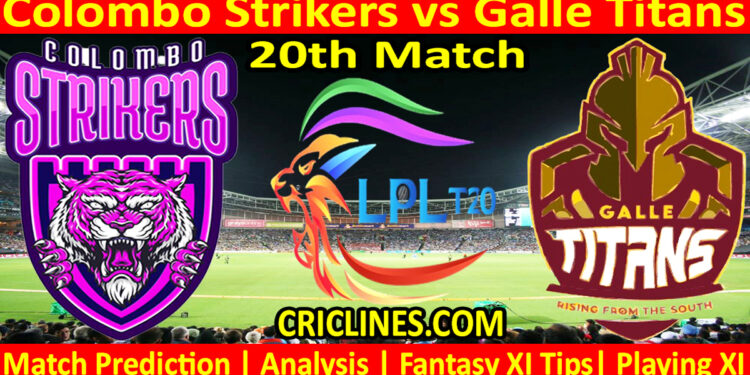 Today Match Prediction-CLS vs GTS-Dream11-LPL T20 2023-20th Match-Who Will Win