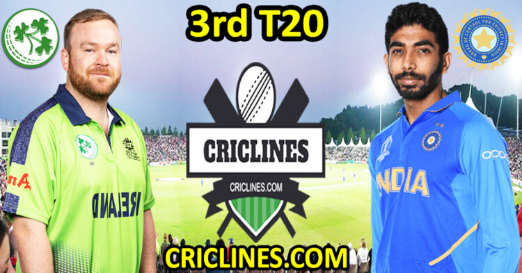 Today Match Prediction-Ireland vs India-Dream11-3rd T20 2023-Who Will Win