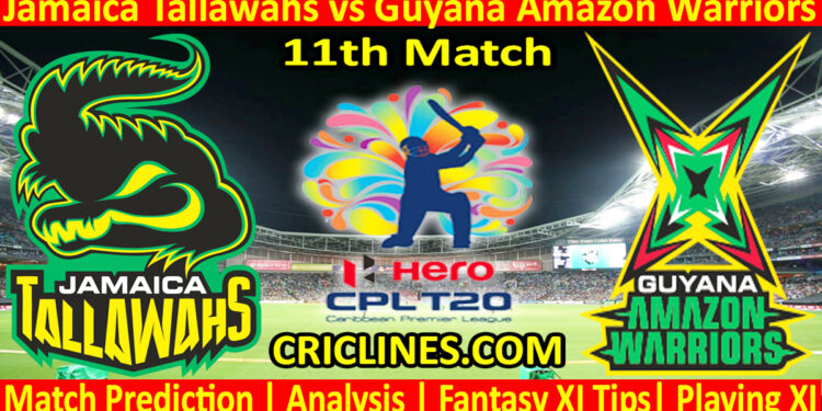 Today Match Prediction-JTS vs GAW-CPL T20 2023-11th Match-Who Will Win