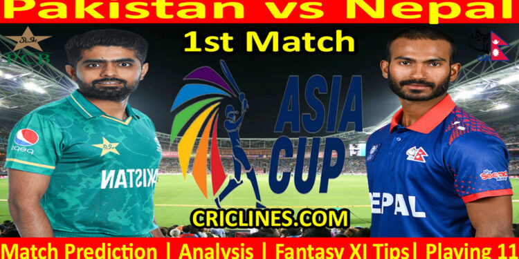 Today Match Prediction-PAK vs NEP-Asia Cup 2023-1st Match-Who Will Win