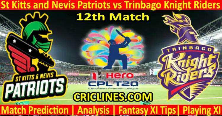 Today Match Prediction-SNP vs TKR-CPL T20 2023-12th Match-Who Will Win