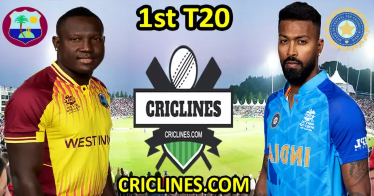 Today Match Prediction-West Indies vs India-Dream11-1st T20 2023-Who Will Win