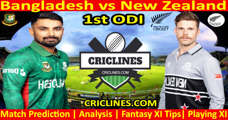 Today Match Prediction-BAN vs NZ-Dream11-1st ODI-2023-Who Will Win