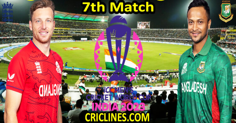 Today Match Prediction-England vs Bangladesh-ODI Cricket World Cup Warm up 2023-7th Match-Who Will Win