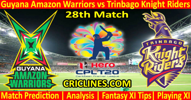 Today Match Prediction-GAW vs TKR-CPL T20 2023-28th Match-Who Will Win