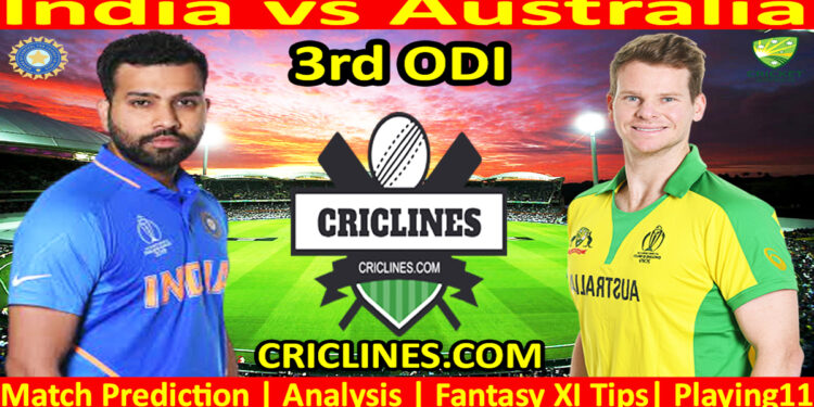 Today Match Prediction-IND vs AUS-Dream11-3rd ODI 2023-Who Will Win