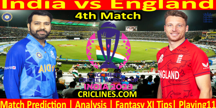 Today Match Prediction-IND vs ENG-ODI Cricket World Cup Warm up 2023-4th Match-Who Will Win