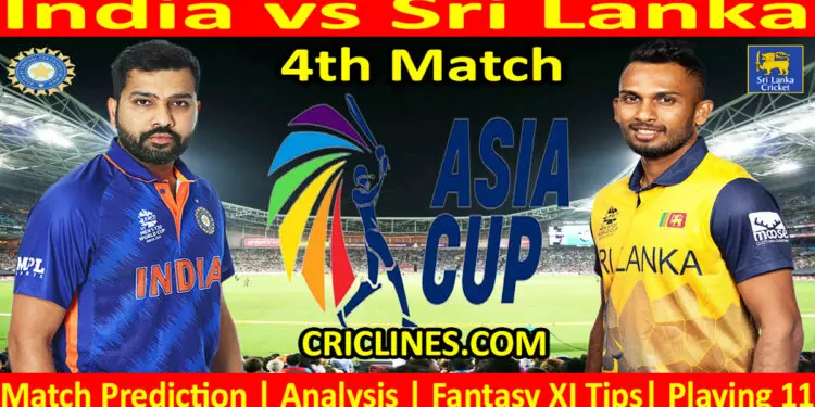 Today Match Prediction-IND vs SL-Asia Cup 2023-4th Super Fours Match-Who Will Win