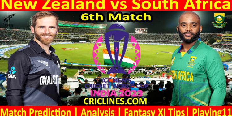 Today Match Prediction-NZ vs SA-ODI Cricket World Cup Warm up 2023-6th Match-Who Will Win